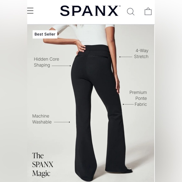 SPANX smooth PerfectFit Ponte Flare Pant - Picture 1 of 3